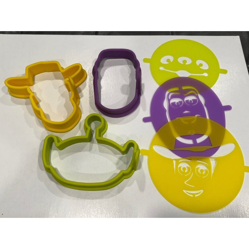 Pampered Chef Disney Pixar Toy Story Egg Pancake Molds & Stencils B57